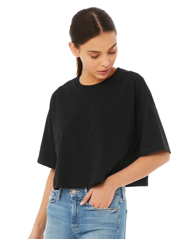 The Oversized Cropped Tee in (Forever Young) - Maison Yoga