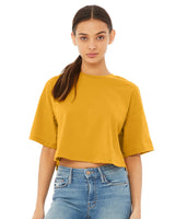 The Oversized Cropped Tee in (Take Heart) - Maison Yoga