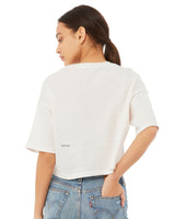The Oversized Cropped Tee in (Take Heart) - Maison Yoga